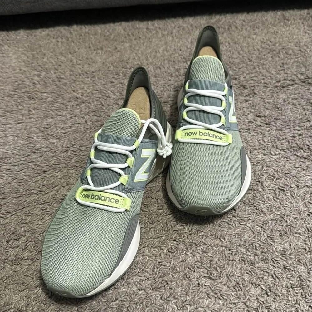 FIGS | New Balance ROAV Green and Lime Sneakers woman’s size 8 men 6.5